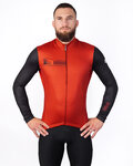 HOLOKOLO Cycling winter long sleeve jersey - VIBES WINTER - black/red
