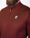 HOLOKOLO Cycling winter long sleeve jersey - STARLIGHT WINTER - bordeaux