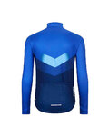 HOLOKOLO Cycling winter long sleeve jersey - ARROW WINTER - blue
