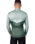 HOLOKOLO Cycling winter long sleeve jersey - ARROW WINTER - green