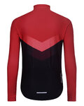 HOLOKOLO Cycling winter long sleeve jersey - ARROW WINTER - red/black