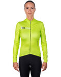 HOLOKOLO Cycling winter long sleeve jersey - VIBES LADY WINTER - yellow