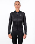 HOLOKOLO Cycling winter long sleeve jersey - STARLIGHT LADY WNT - black