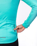 HOLOKOLO Cycling winter long sleeve jersey - STARLIGHT LADY WNT - light blue