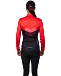 HOLOKOLO Cycling winter long sleeve jersey - ARROW LADY WINTER - red/black