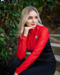 HOLOKOLO Cycling winter long sleeve jersey - ARROW LADY WINTER - red/black