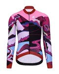 HOLOKOLO Cycling winter long sleeve jersey - SUNSET LADY WINTER - multicolour