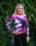 HOLOKOLO Cycling winter long sleeve jersey - SUNSET LADY WINTER - multicolour