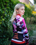 HOLOKOLO Cycling winter long sleeve jersey - SUNSET LADY WINTER - multicolour
