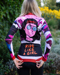 HOLOKOLO Cycling winter long sleeve jersey - SUNSET LADY WINTER - multicolour