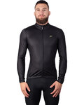 HOLOKOLO Cycling winter long sleeve jersey - PHANTOM WINTER - black