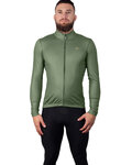 HOLOKOLO Cycling winter long sleeve jersey - PHANTOM WINTER - green