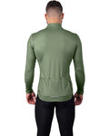 HOLOKOLO Cycling winter long sleeve jersey - PHANTOM WINTER - green