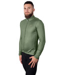 HOLOKOLO Cycling winter long sleeve jersey - PHANTOM WINTER - green
