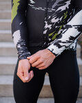 HOLOKOLO Cycling winter long sleeve jersey - CAMOUFLAGE WINTER - green/black