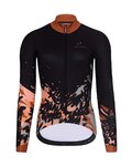 HOLOKOLO Cycling long sleeve jersey and bibtights - CAMOUFLAGE LADY W - brown/black