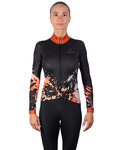 HOLOKOLO Cycling winter long sleeve jersey - CAMOUFLAGE LADY WNT - brown/black