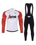 BONAVELO Cycling winter set - TREK 2024 WINTER - red/white/black