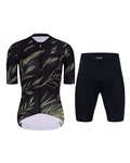 HOLOKOLO Cycling short sleeve jersey and shorts - WIND ELITE LADY - black/multicolour