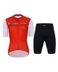 HOLOKOLO Cycling short sleeve jersey and shorts - VIBES LADY - red/white/black