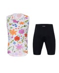 HOLOKOLO sleeveless jersey and short pants - FLORAL ELITE LADY - multicolour/black/white