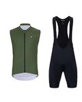 HOLOKOLO sleeveless jersey and short pants - AIRFLOW - green/black