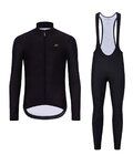 HOLOKOLO Cycling long sleeve jersey and bibtights - PHANTOM WINTER - black