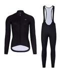 HOLOKOLO Cycling long sleeve jersey and bibtights - PHANTOM LADY WINTER - black