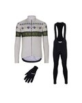 HOLOKOLO Cycling winter set - FROSTTRAIL WINTER - green/black/grey