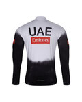 BONAVELO Cycling long sleeve jersey and bibtights - UAE 2025 WINTER - white/black