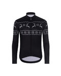 HOLOKOLO Cycling long sleeve jersey and bibtights - FROSTTRAIL WINTER - black