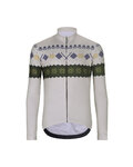 HOLOKOLO Cycling long sleeve jersey and bibtights - FROSTTRAIL WINTER - green/grey/black