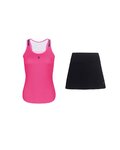 RIVANELLE short jersey and skirt - SPARK - black/pink