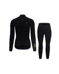 RIVANELLE Cycling winter set with jacket - VICTORIOUS WINTER - black