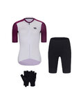 RIVANELLE Cycling mega sets - TECHNICAL - white/bordeaux/black