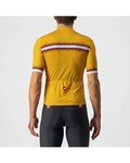 CASTELLI Cycling short sleeve jersey and shorts - GRIMPEUR - orange/black