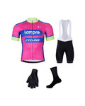 BONAVELO Cycling mega sets - LAMPRE - white/pink/black