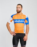 BONAVELO Cycling short sleeve jersey and shorts - RABOBANK - orange/black/blue