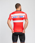 BONAVELO Cycling short sleeve jersey and shorts - KATUSHA - black/red