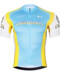 BONAVELO Cycling short sleeve jersey and shorts - ASTANA - black/blue/yellow