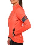 HOLOKOLO Cycling thermal jacket - 2in1 WINTER LADY - orange