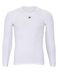 HOLOKOLO Cycling long sleeve t-shirt - WINTER BASE LAYER - white