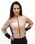 HOLOKOLO Cycling thermal jacket - ELEMENT LADY - brown/beige