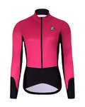 HOLOKOLO Cycling thermal jacket - CLASSIC LADY - pink/black