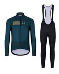 HOLOKOLO Cycling winter set with jacket - ELEMENT - blue/black