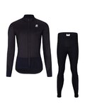 HOLOKOLO Cycling winter set with jacket - CLASSIC LADY - black