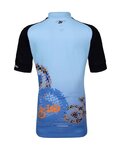 HOLOKOLO Cycling short sleeve jersey and shorts - RIDERS KIDS - black/blue/multicolour