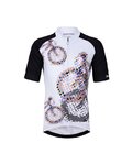 HOLOKOLO Cycling short sleeve jersey and shorts - RIDERS KIDS - multicolour/white/black