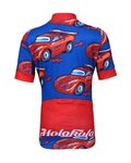 HOLOKOLO Cycling short sleeve jersey and shorts - CARS - red/black/blue