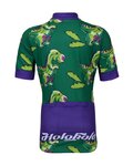 HOLOKOLO Cycling short sleeve jersey and shorts - DINOSAURUS - green/black